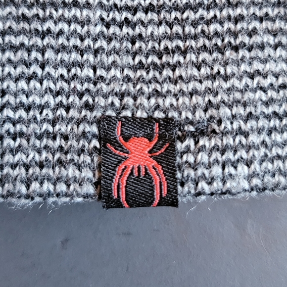 Red Spider Logo Black & Gray Beanie. Size- OSFM - Picture 2 of 5